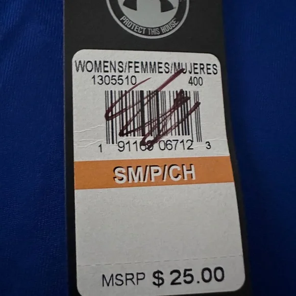 Women’s Small Blue Under Armour Heat Gear Short sleeve Shirt - Picture 3 of 3